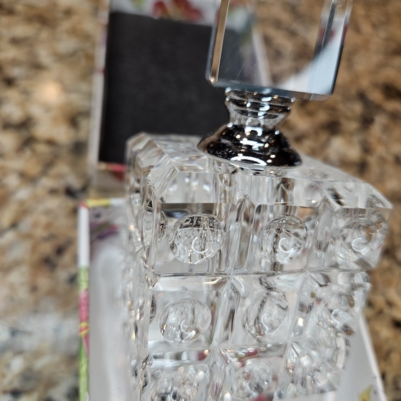 Oleg Cassini Crystal Perfume Bottle Twist Cap Stopper Parfum Refillable Reusable - Picture 16 of 16